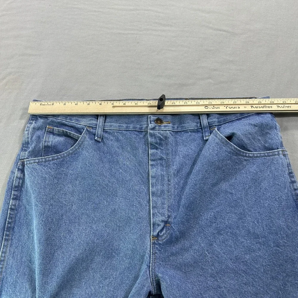 NEW Wrangler‎ Rustler Jeans Mens 40x32 Blue Denim Wrangler Regular Straight ^ - Picture 6 of 13